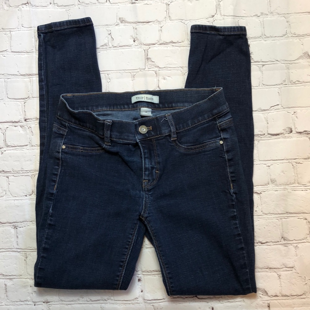 WHBM White House Black Market Dark Blue Skinny Jeans Small